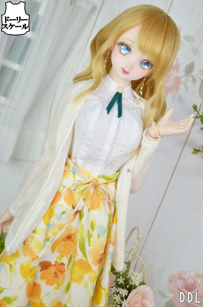 ピンタックノースリーブの型紙 Pintucked sleeveless pattern