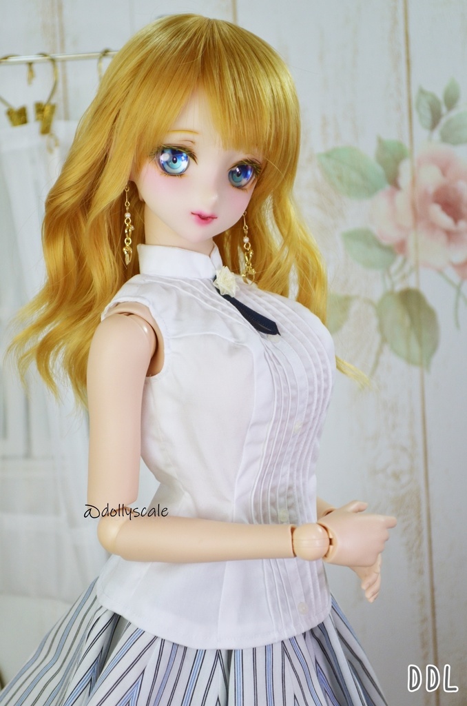 ピンタックノースリーブの型紙 Pintucked sleeveless pattern