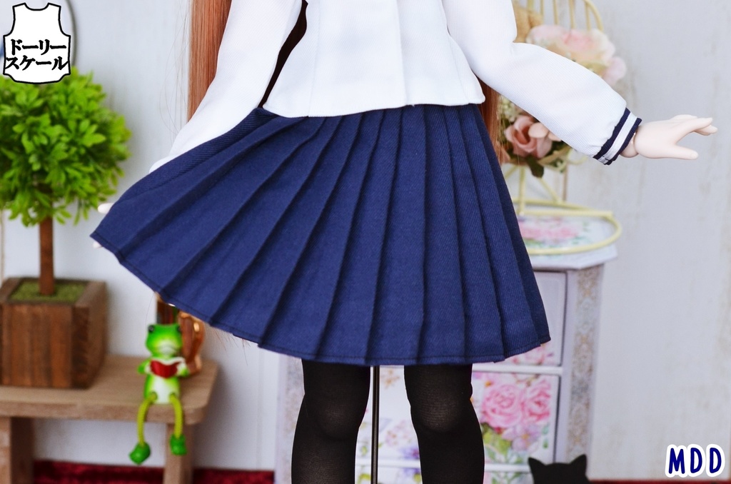 細幅プリーツスカートの型紙 Narrow pleated skirt pattern
