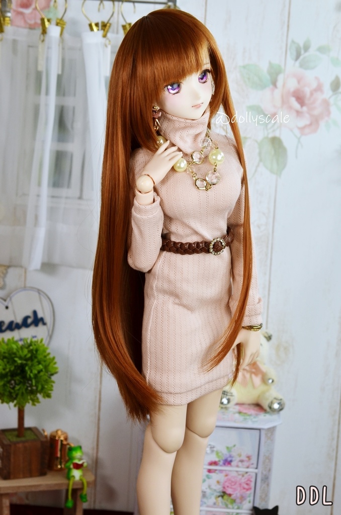 ゆるネックワンピースの型紙 Loose Neck Dress pattern