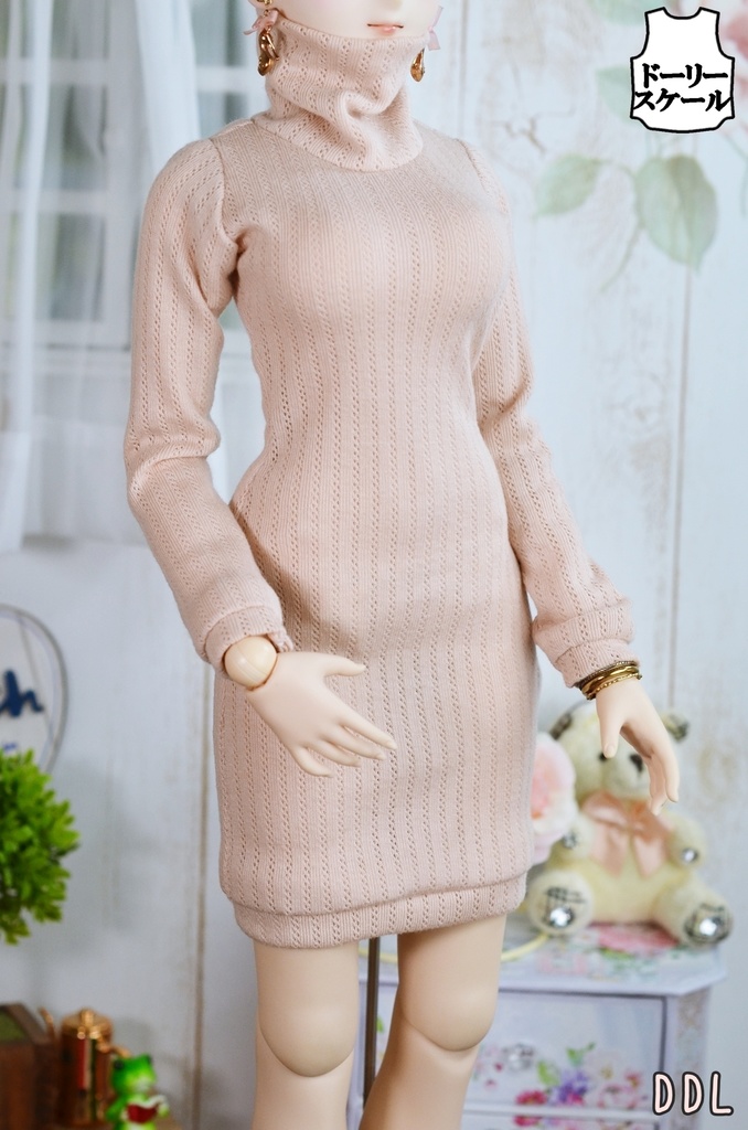 ゆるネックワンピースの型紙 Loose Neck Dress pattern