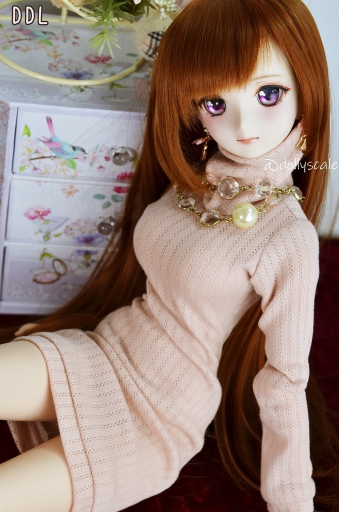 ゆるネックワンピースの型紙 Loose Neck Dress pattern