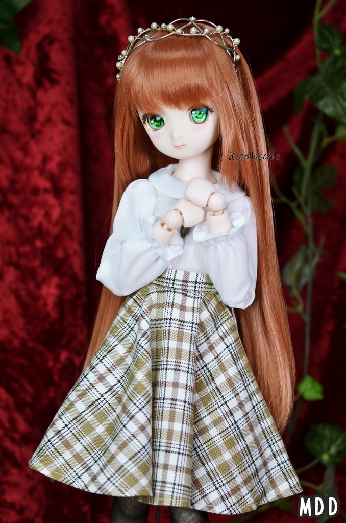 丸襟後開きブラウスの型紙 Pattern for round-collared blouse with back opening