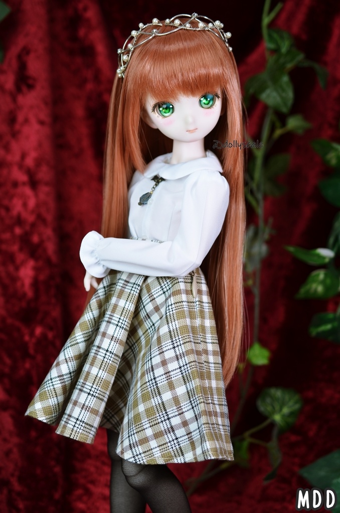 丸襟後開きブラウスの型紙 Pattern for round-collared blouse with back opening