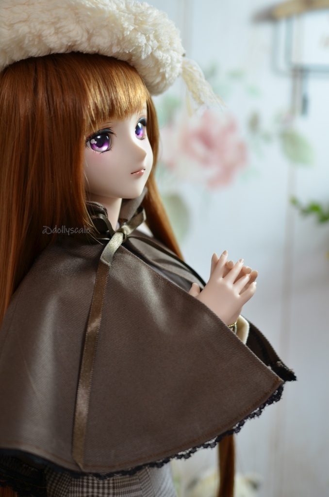 スタンドカラーケープの型紙 Stand collar cape pattern