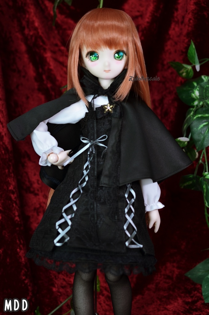 スタンドカラーケープの型紙 Stand collar cape pattern