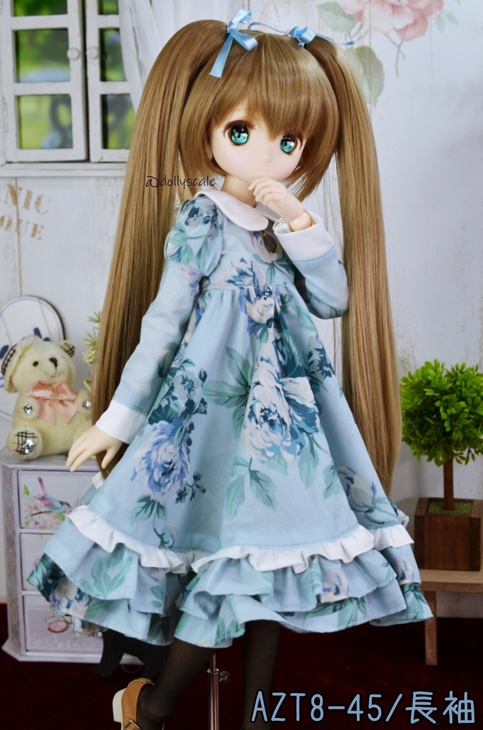 丸襟ハイウエストワンピースの型紙 Round Collar High Waist Dress Pattern