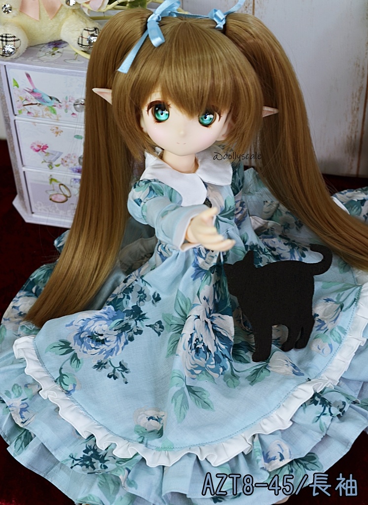丸襟ハイウエストワンピースの型紙 Round Collar High Waist Dress Pattern
