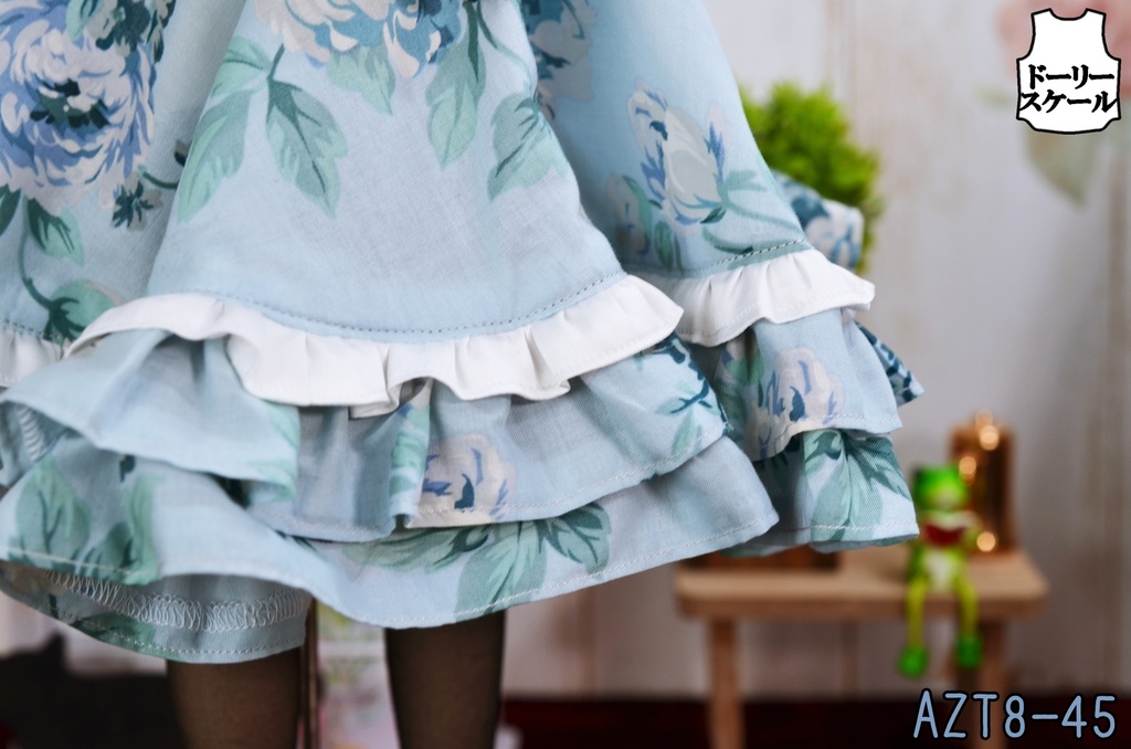 丸襟ハイウエストワンピースの型紙 Round Collar High Waist Dress Pattern