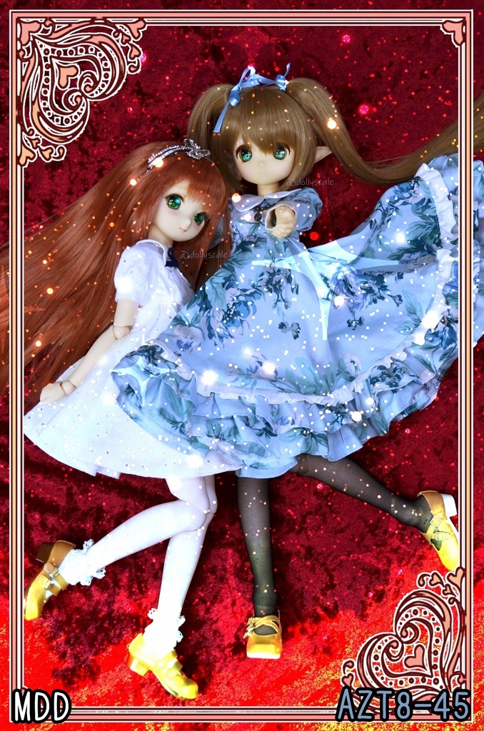 丸襟ハイウエストワンピースの型紙 Round Collar High Waist Dress Pattern