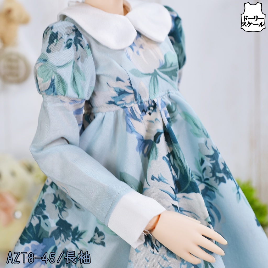 丸襟ハイウエストワンピースの型紙 Round Collar High Waist Dress Pattern