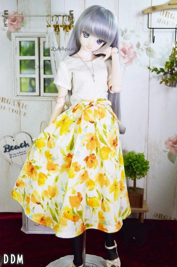 UネックTシャツの型紙 U-neck T-shirt pattern