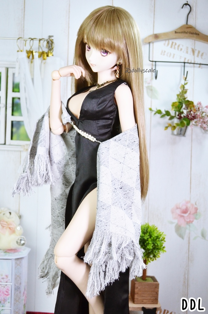 Vネックスリットワンピースの型紙 V-Neck Slit Dress pattern