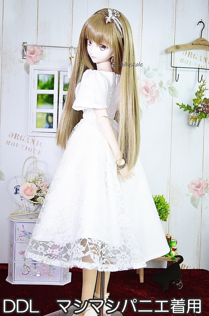 ケープスリーブアシンメトリーワンピースの型紙 Cape Sleeve Asymmetrical Dress Pattern