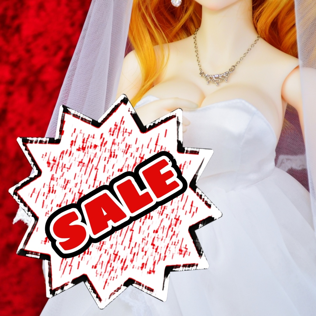 ウェディングドレスセットの型紙