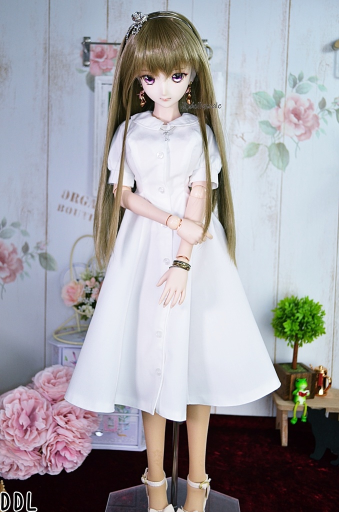 フラットカラーシャツワンピースの型紙 Flat Collar Shirt Dress Pattern