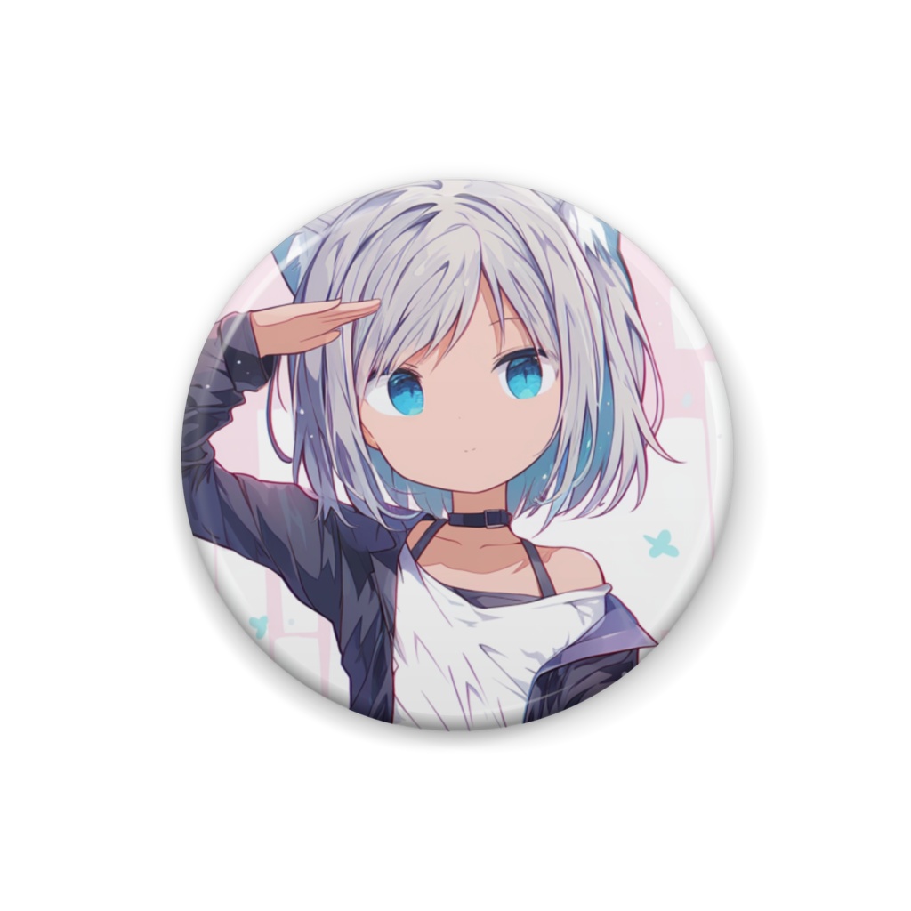 缶バッジ　サバ