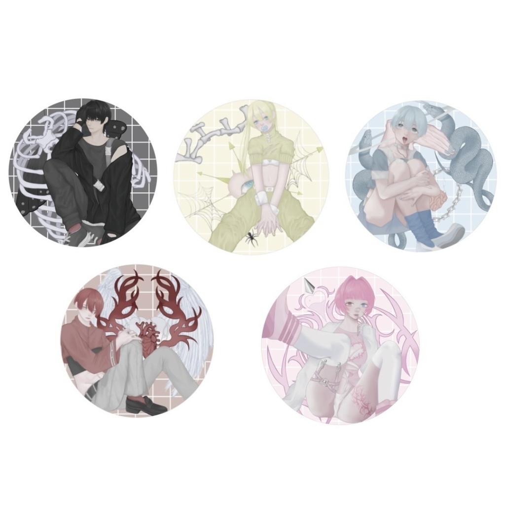 魔法少年少女　缶バッジくじvol1　(ランダム封入)