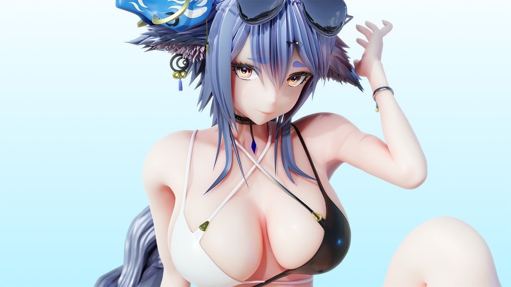 アズールレーン 土佐 鳴子小夏 3Dデータ・CG集
