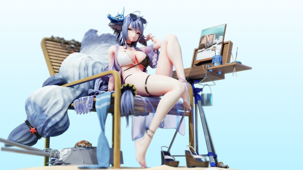 アズールレーン 土佐 鳴子小夏 3Dデータ・CG集