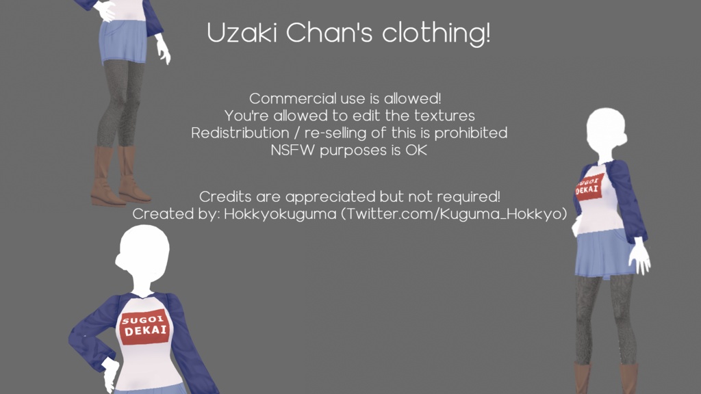Uzaki Chan Clothing - Vroid