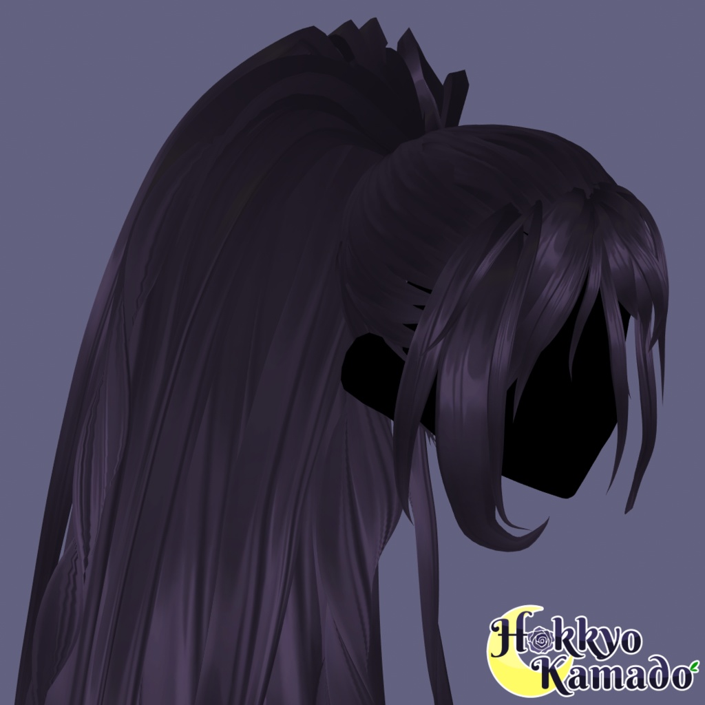 Messy long high Ponytail (not rigged) // 長い高いポニーテール (装備されていません)