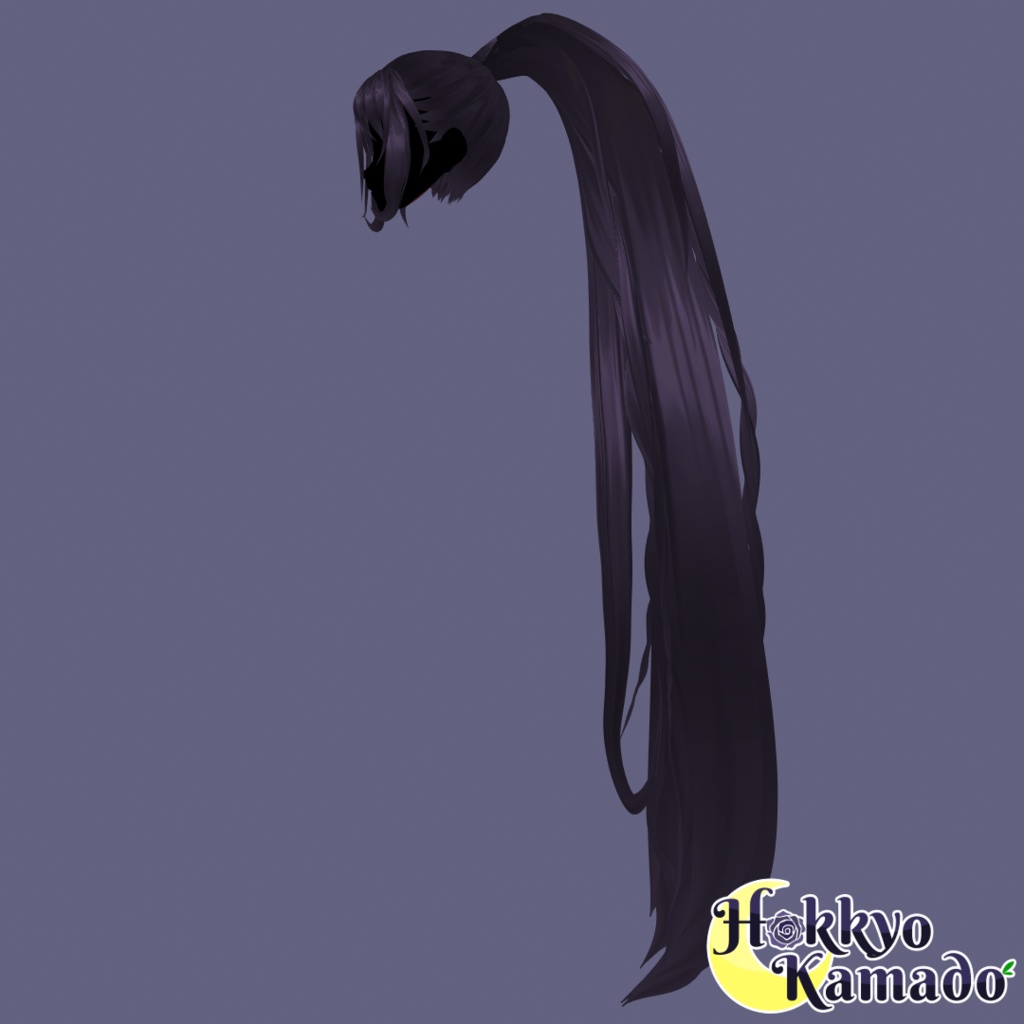 Messy long high Ponytail (not rigged) // 長い高いポニーテール (装備されていません)