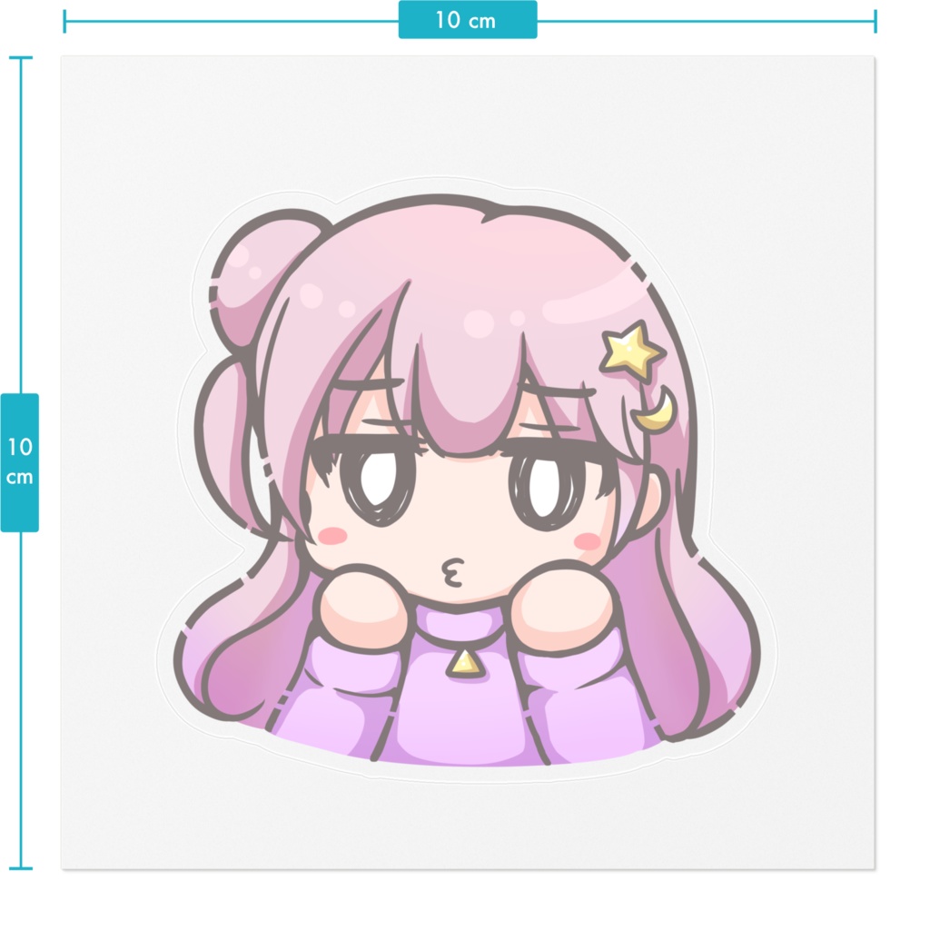 ばぶちゃんステッカー(クリア)
