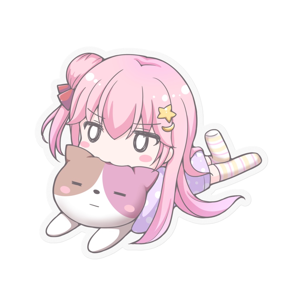 ばぶちくわステッカー(クリア)