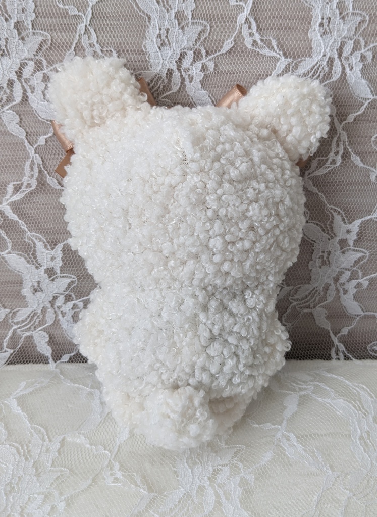 ぬい着ぐるみ♡しろくま♡ブラウンりぼん♡10~12cm用