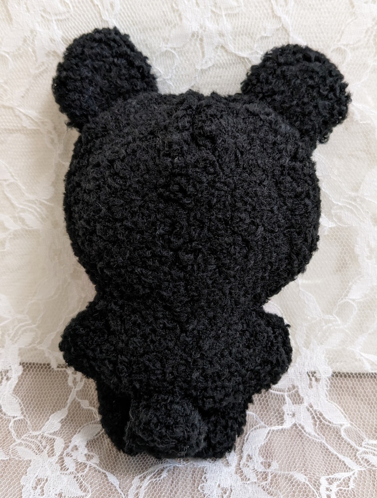 ぬい着ぐるみ♡黒くま♡赤りぼん×ヴァンパイア♡10~12cm用