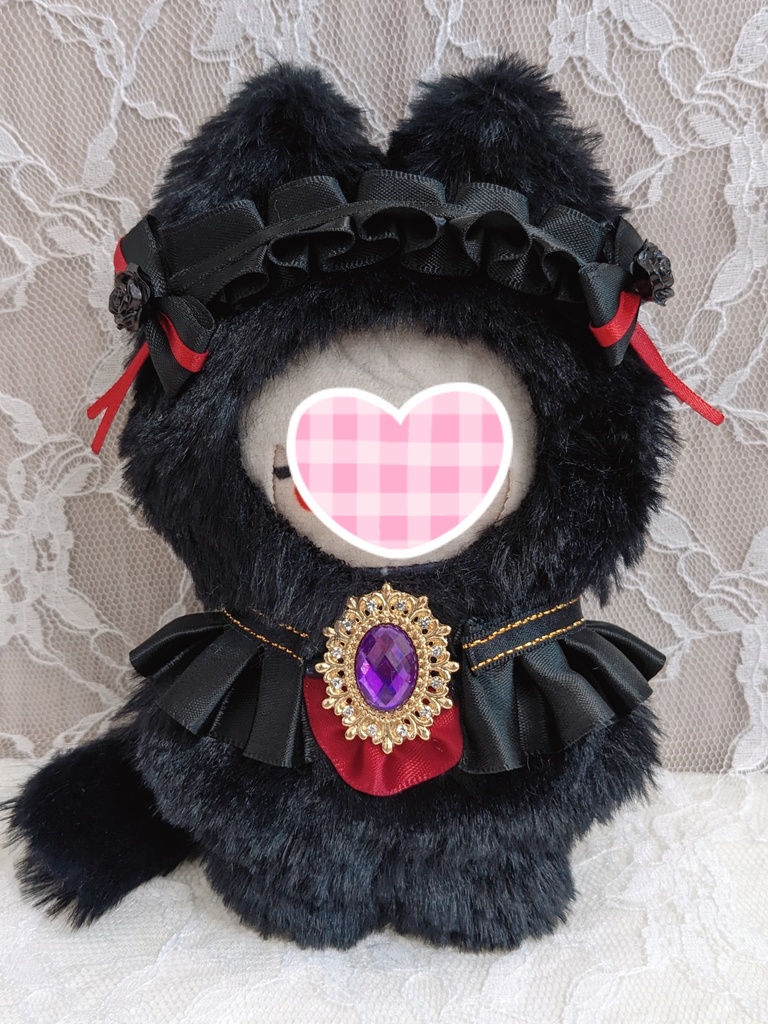 ぬい着ぐるみ♡黒貴族ネコさん Part.2♡10～12cm用
