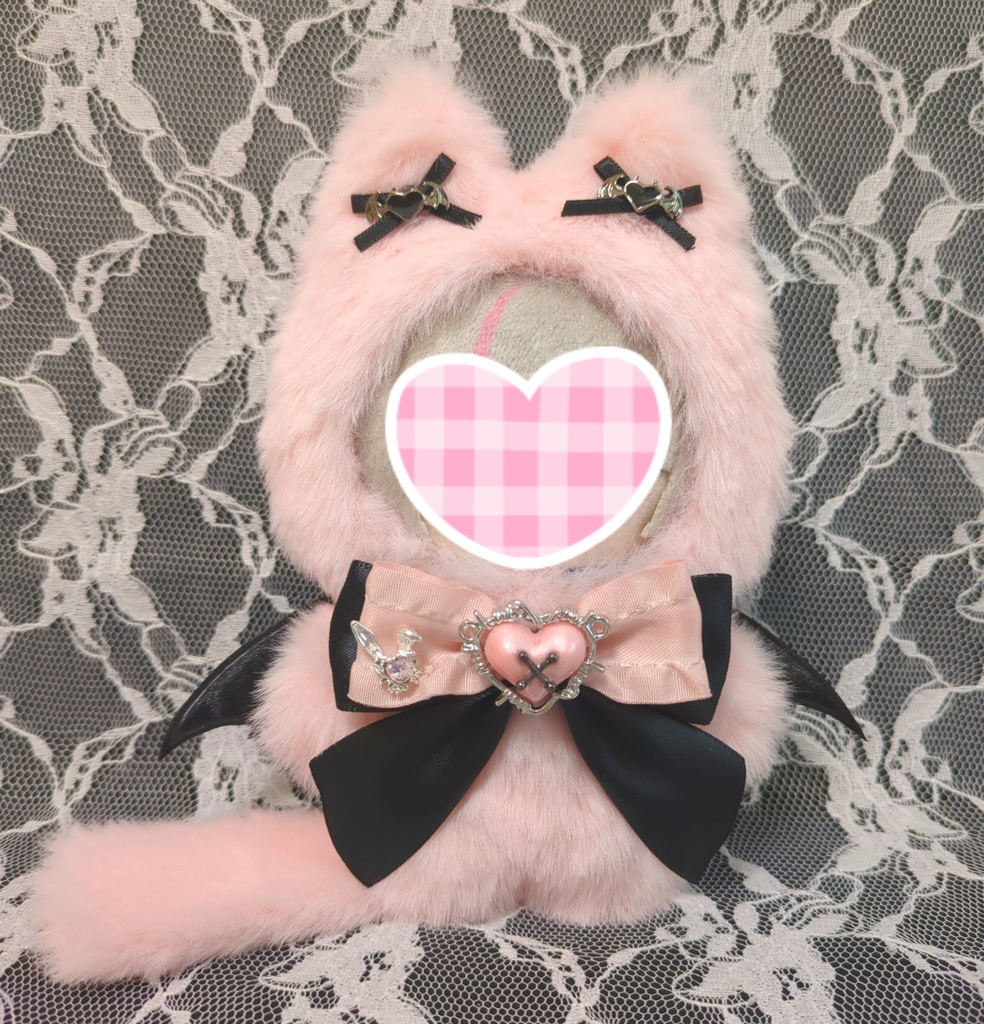 ⑫ぬい着ぐるみ♡サキュバス子ネコさん♡10～12cm用