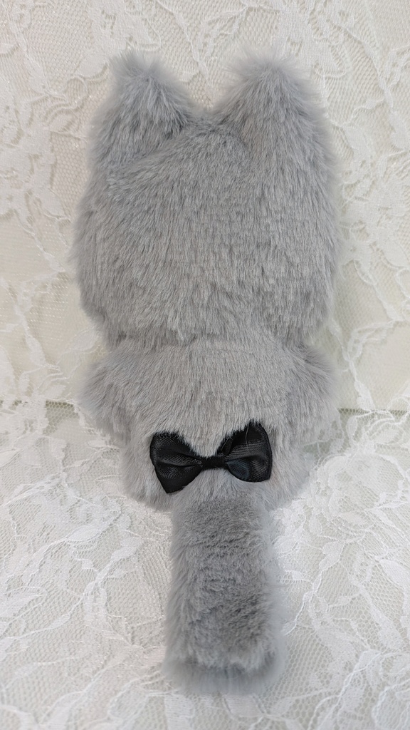 ⑪ぬい着ぐるみ♡グレーネコ×黒りぼん♡10~12用