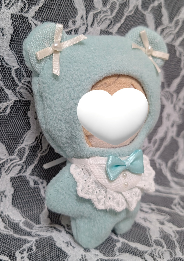 あったか着ぐるみ【くまType・ミントグリーン】