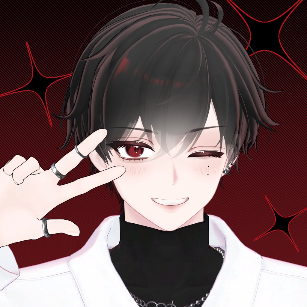 【 狛乃 / Komano 】Red Daily makeup texture