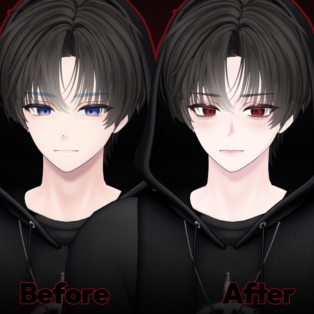 【 狛乃 / Komano 】Red Daily makeup texture