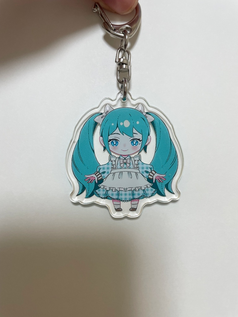 初音ミク カントリーチェック アクリルキーホルダー