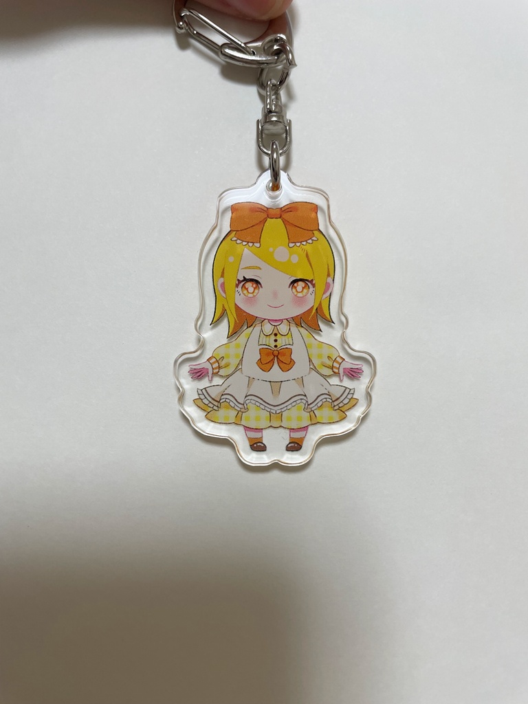 鏡音リン カントリーチェック アクリルキーホルダー