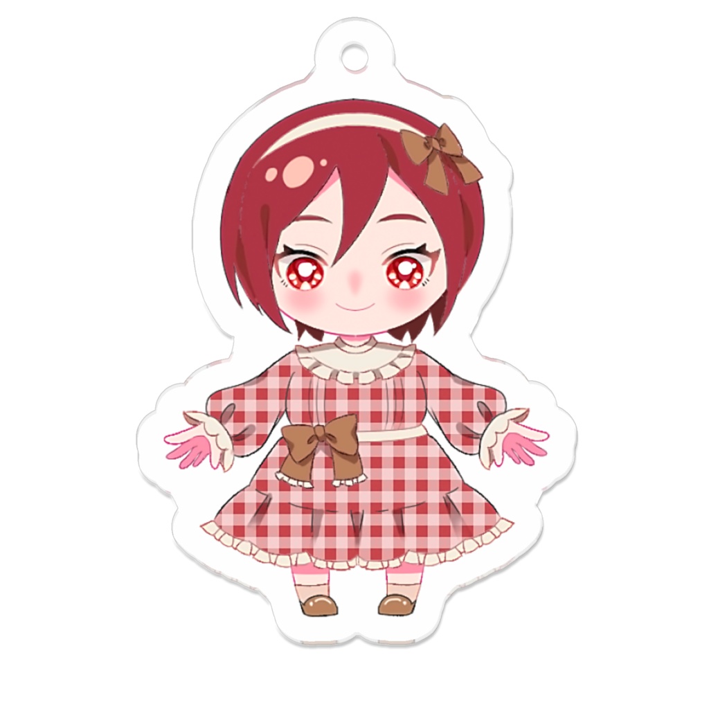 MEIKO カントリーチェック アクリルキーホルダー
