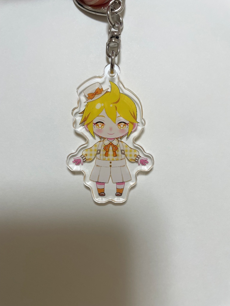 鏡音レン カントリーチェック アクリルキーホルダー