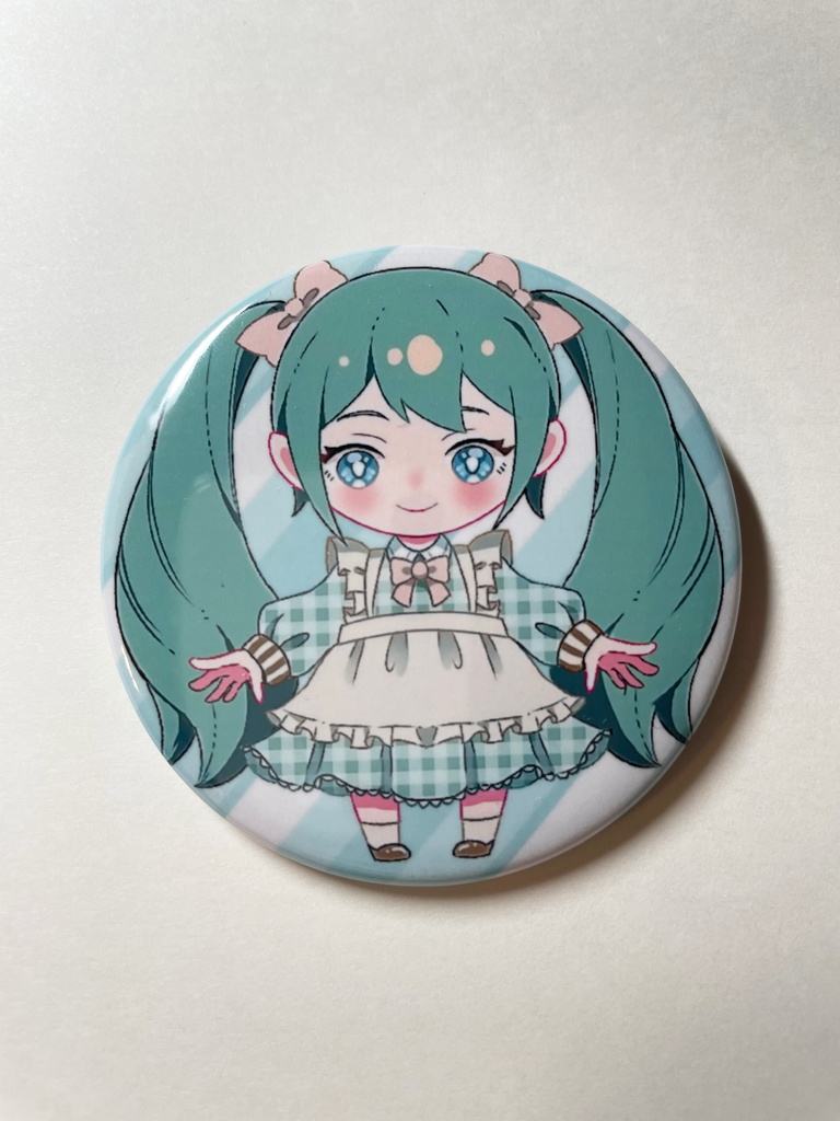 初音ミク カントリーチェック 缶バッジ