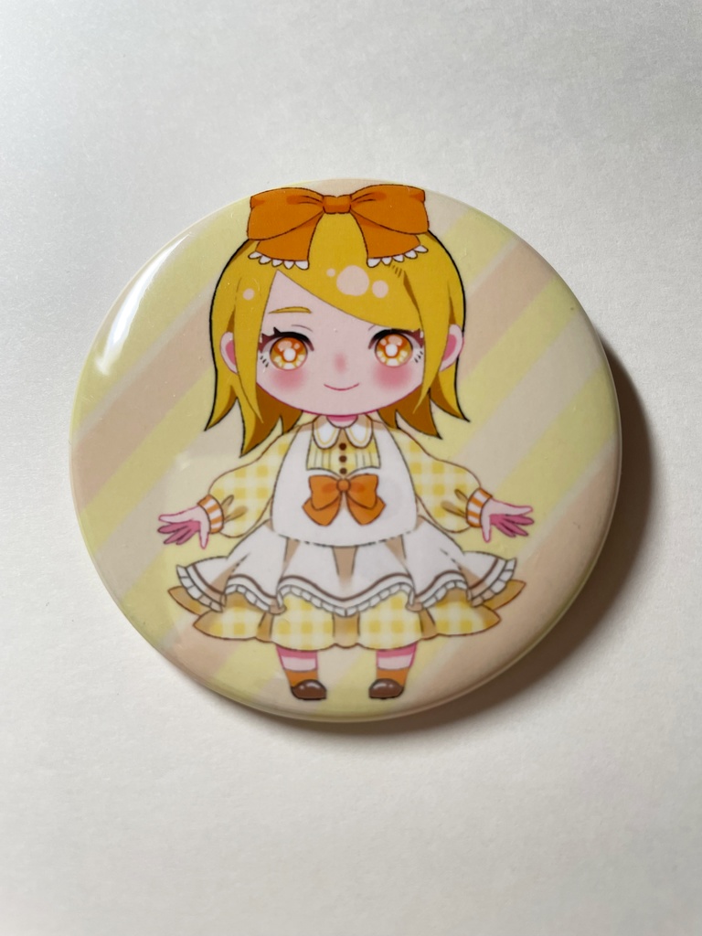 鏡音リン カントリーチェック 缶バッジ