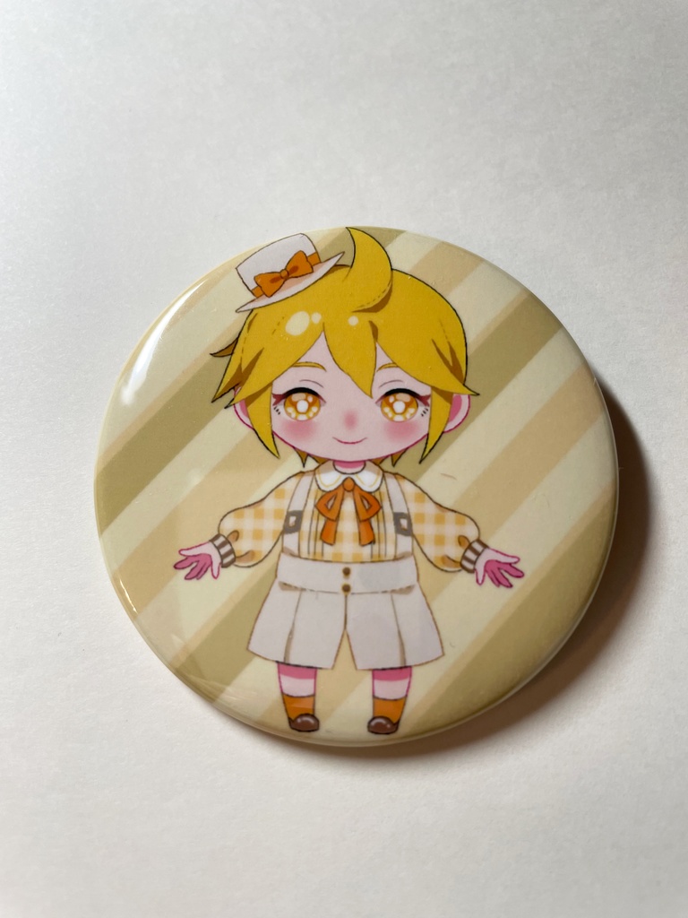 鏡音レン カントリーチェック 缶バッジ