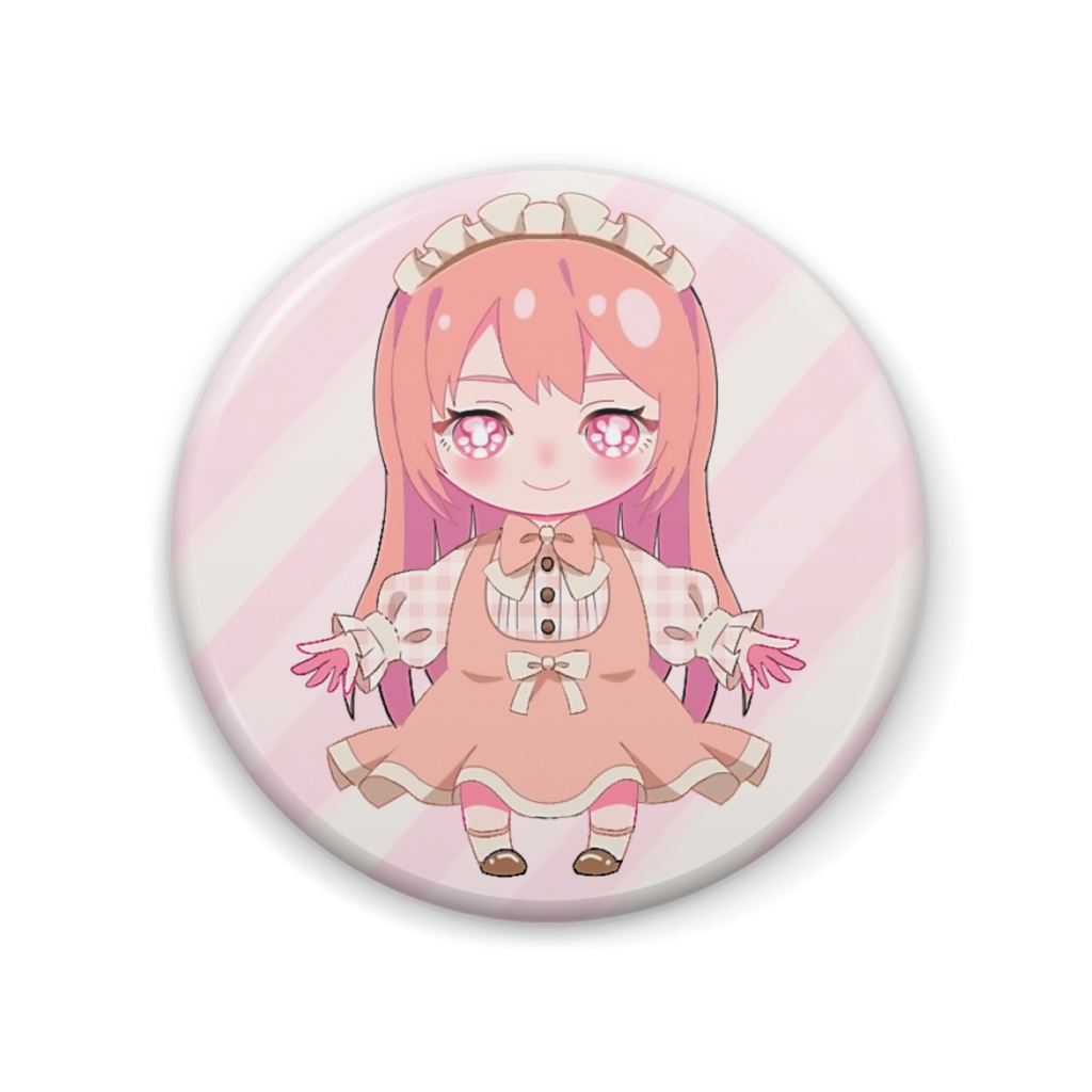 巡音ルカ カントリーチェック 缶バッジ