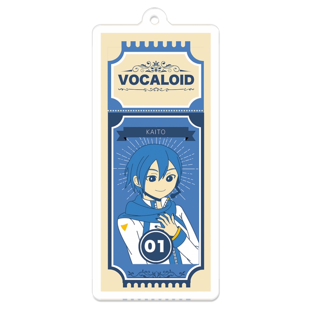 VOCALOID No.01 KAITO チケットスタイルチャーム