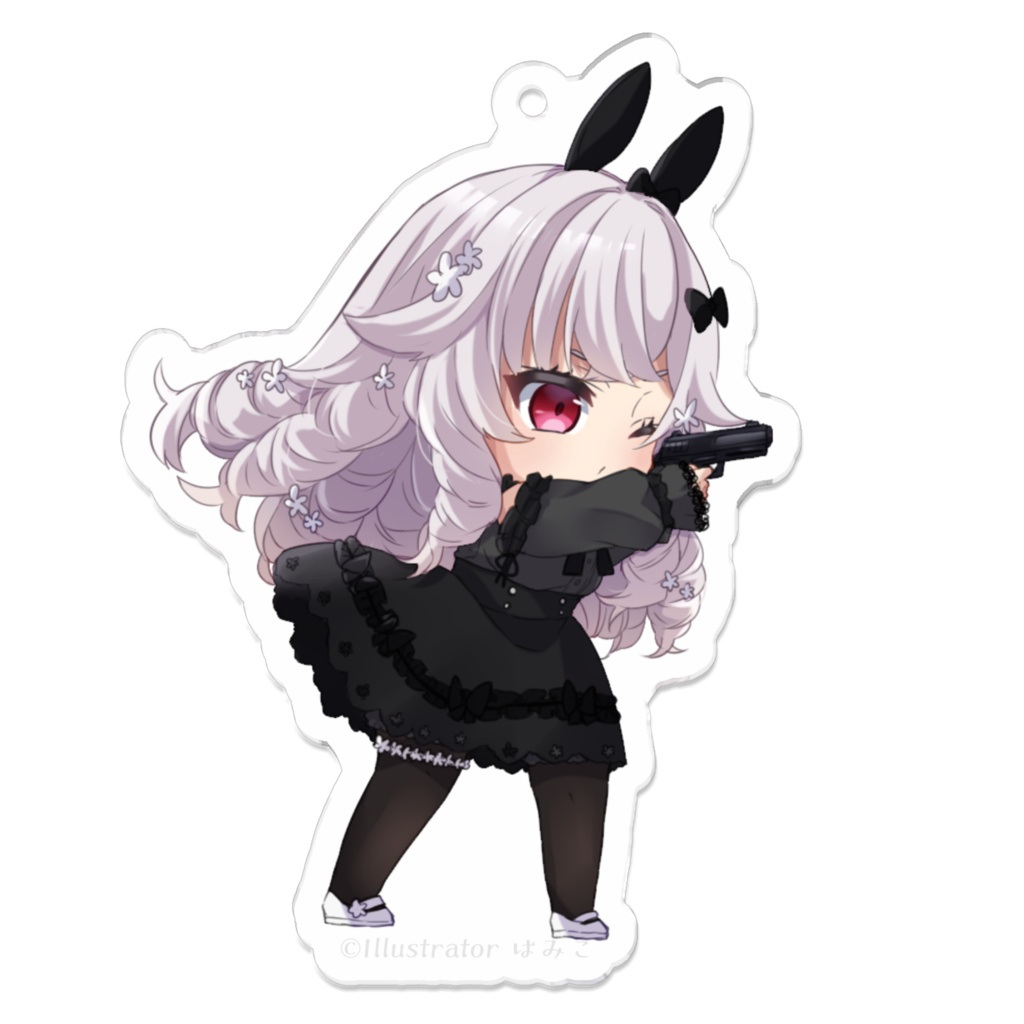 アクリルキーホルダー　銃構え ver.