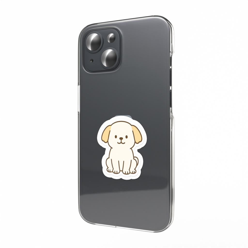 スマホステッカー おすわりシーズー①
