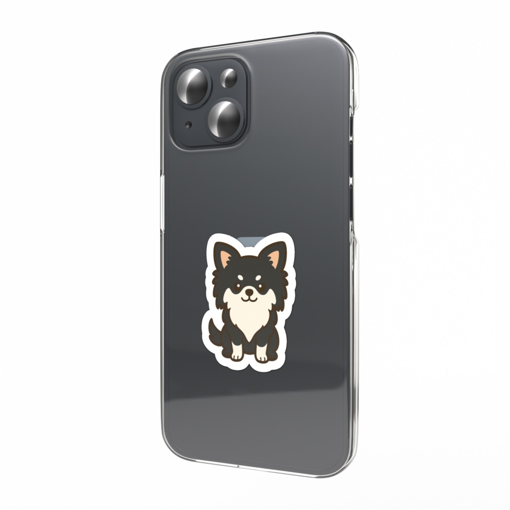 スマホステッカー おすわりチワワ