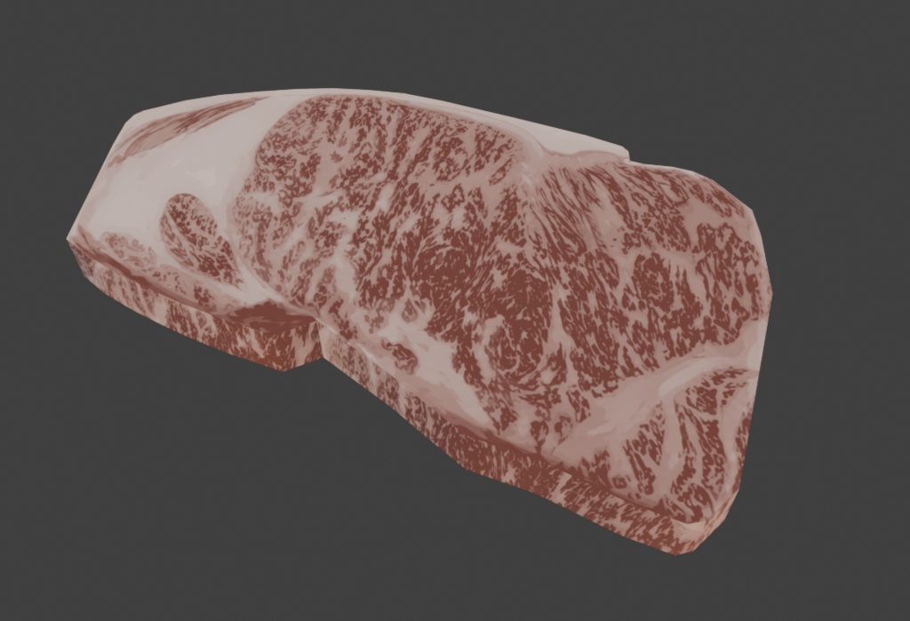 【3Dモデル】ステーキ＆ディナー 料理素材セット